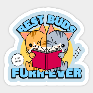 Best Friends Besties BFF Cute Cats Cute Kittens Sticker